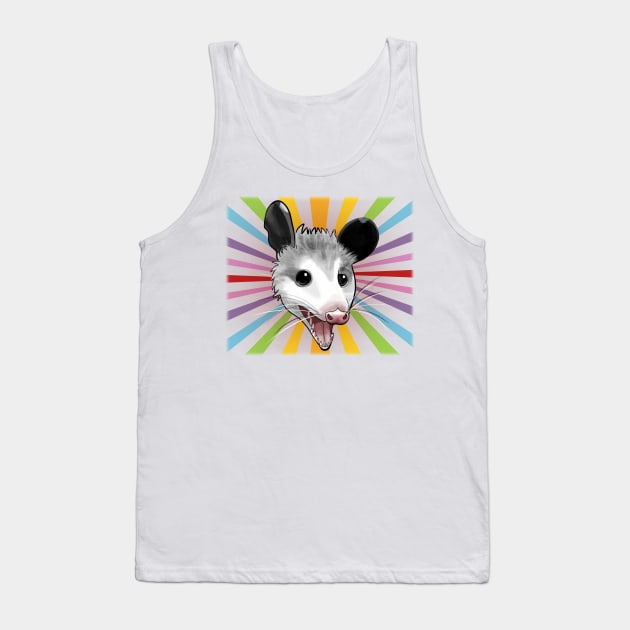 Awesome Possum Tank Top by claudiecb